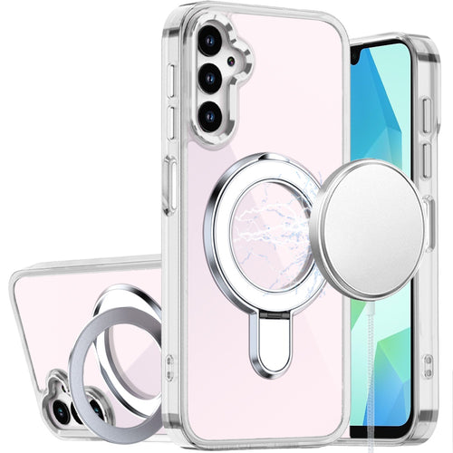 For Samsung A16 5G CHROME HQ Rotational Magnetic Ring Hybrid - Clear