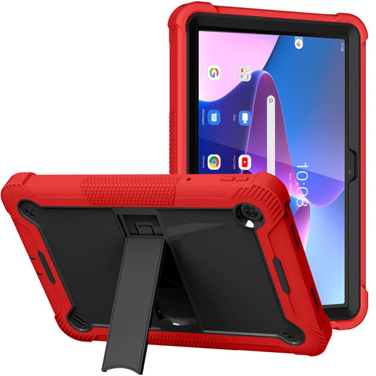 For Apple iPad Air 11 (M3) 2025 / Air 11inch 2024 Tough Tablet Strong Kickstand Hybrid Case Cover - Red