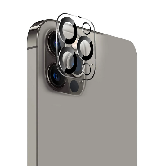 ZZEN For Apple iPhone 14 Plus 6.7 Camera Lens Black Edge Tempered(2.5D)iPhone 14 / 14 Plus / 15 / 15 Plus Two Cameras Tempered - Glass
