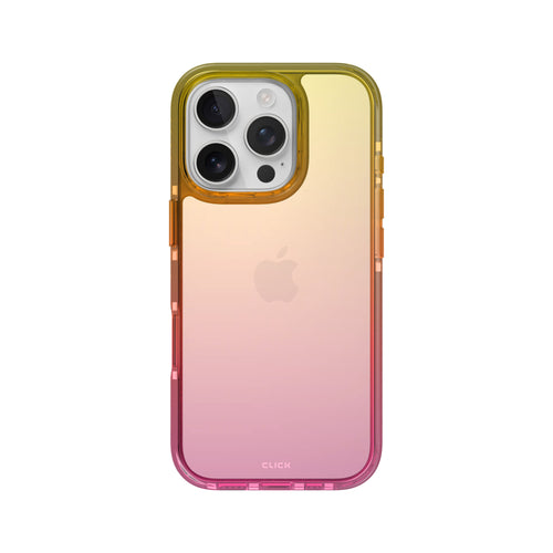 CLICK Clear Ombre Series iPhone 12 / iPhone 12 Pro Case - Yellow Pink