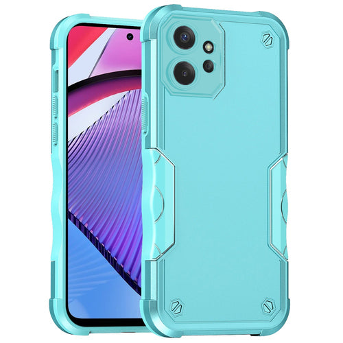For Motorola G POWER 5G (2023) Exquisite Tough Shockproof Hybrid Case Cover - Teal